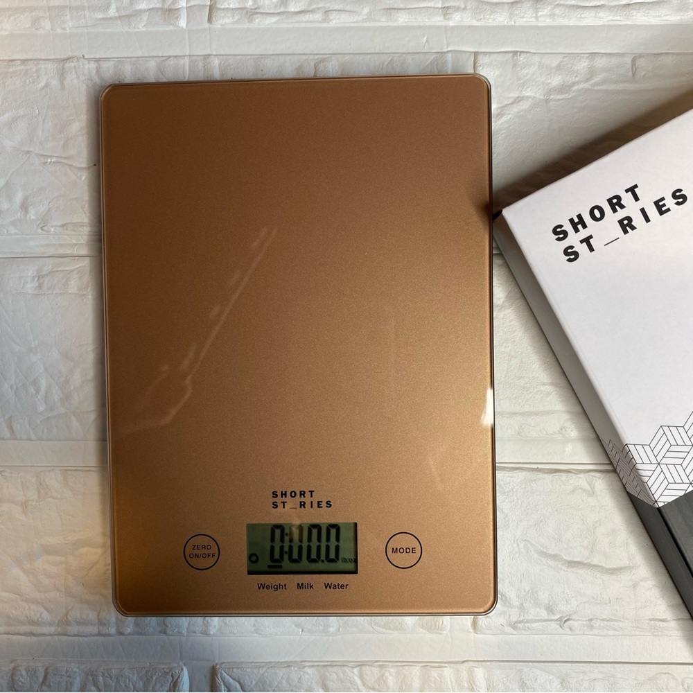 New Short Stories Kitchen Scale, Battery Operated, Pink - Picture 5 of 7